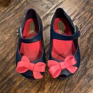 Mini Melissa Navy Blue Toddler Girl Shoes Size 7
